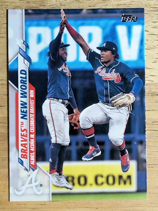 2020 Topps #538 Braves New World/Ozzie Albies/Ronald Acuna Jr
