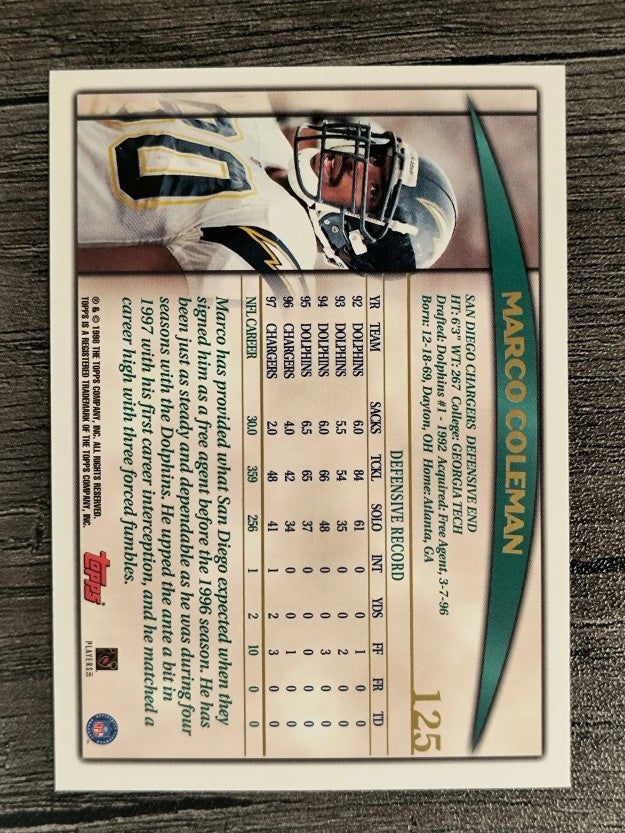 1998 Topps #125 Marco Coleman