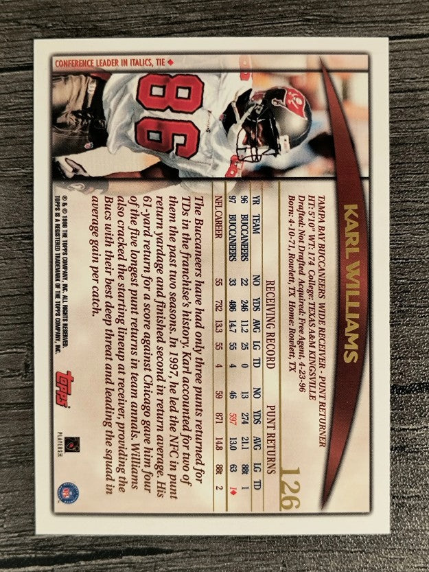 1998 Topps #126 Karl Williams