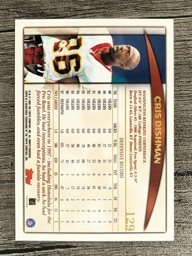 1998 Topps #129 Cris Dishman