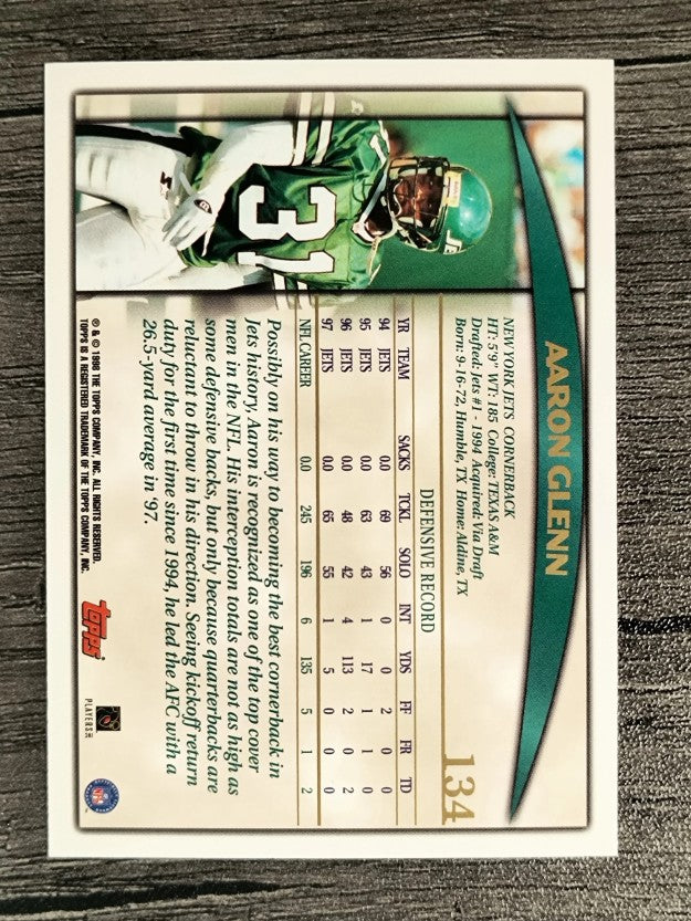 1998 Topps #134 Aaron Glenn