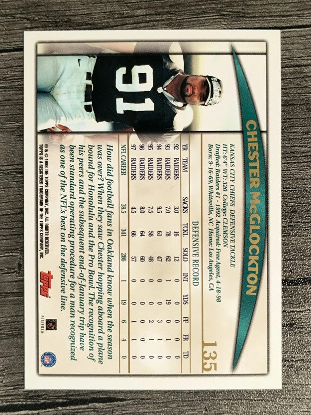 1998 Topps #135 Chester McGlockton