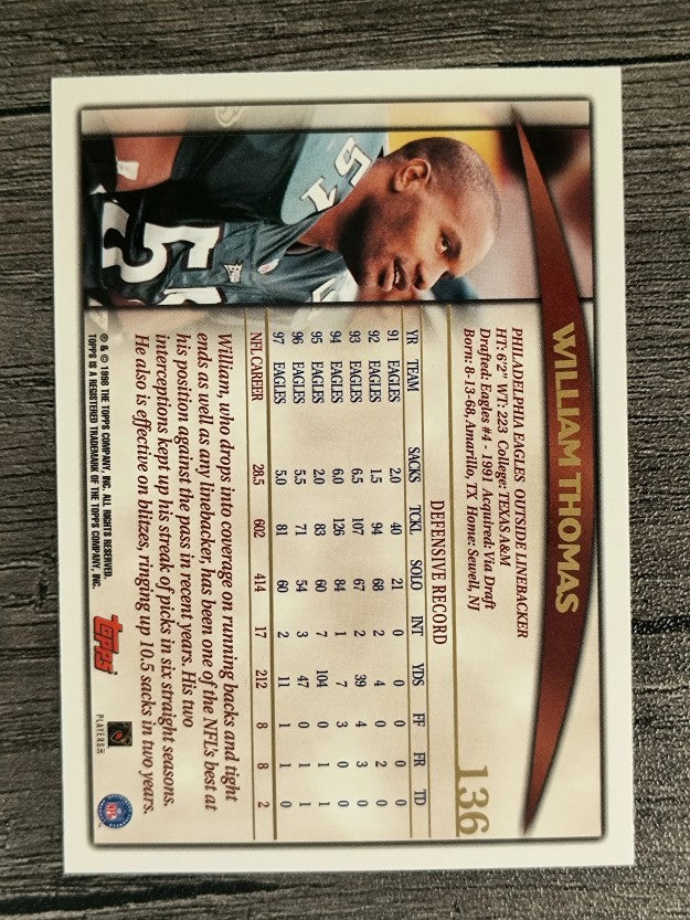 1998 Topps #136 William Thomas