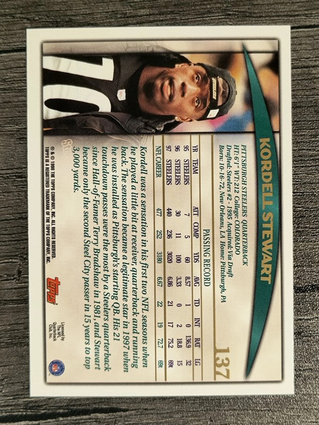 1998 Topps #137 Kordell Stewart