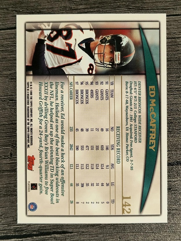 1998 Topps #142 Ed McCaffrey