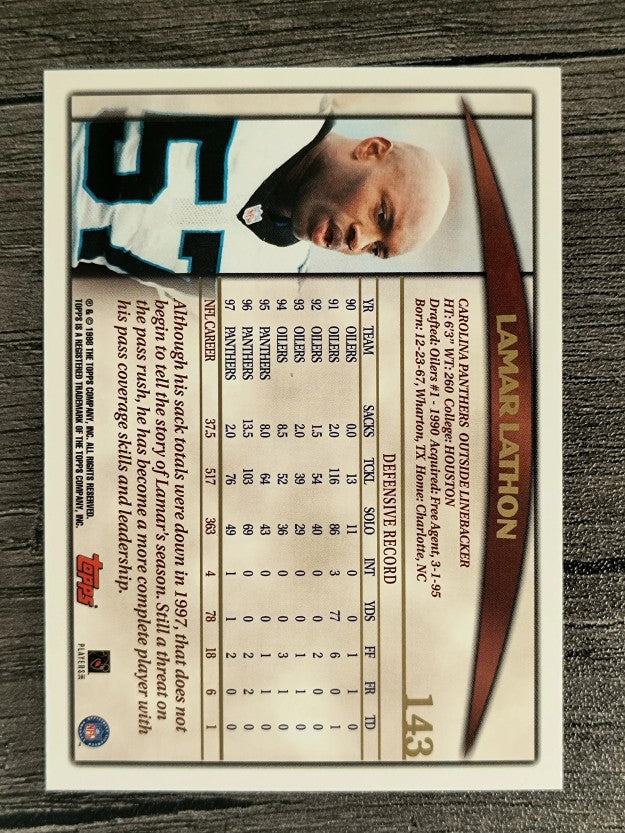 1998 Topps #143 Lamar Lathon