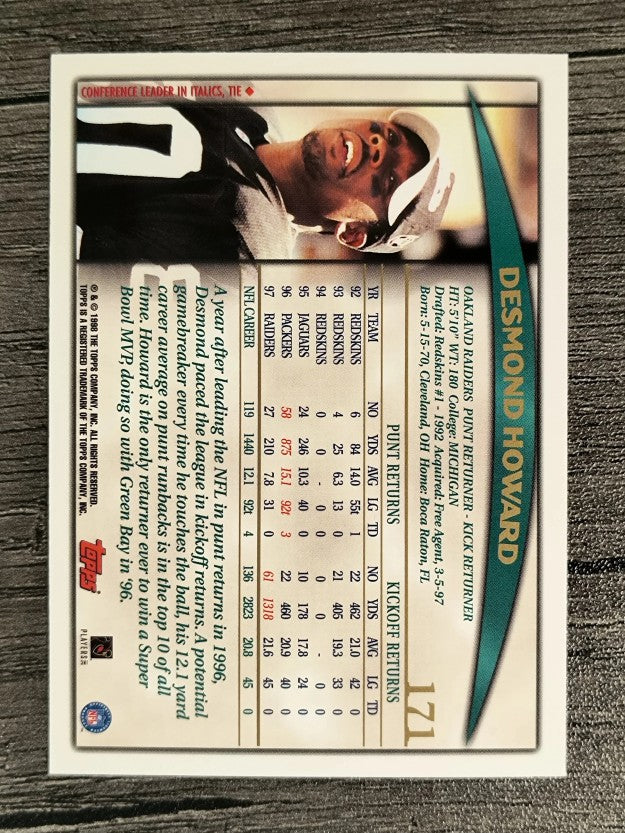 1998 Topps #171 Desmond Howard