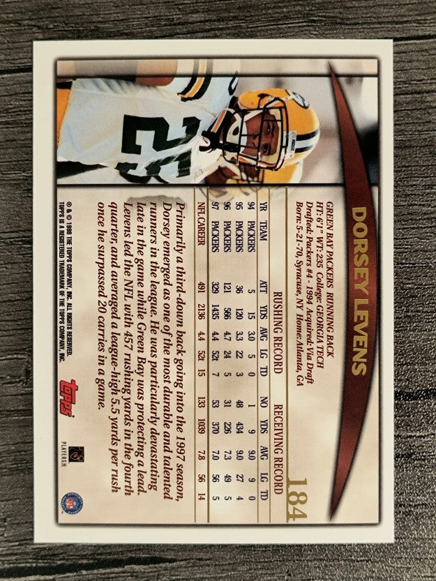 1998 Topps #184 Dorsey Levens