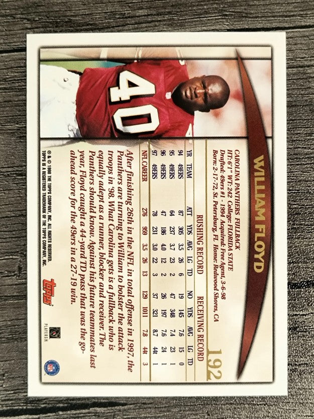 1998 Topps #192 William Floyd