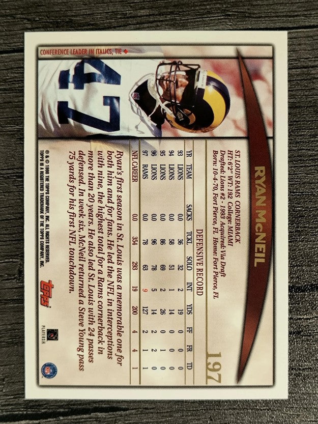 1998 Topps #197 Ryan McNeil