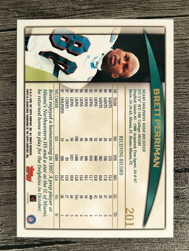 1998 Topps #201 Brett Perriman