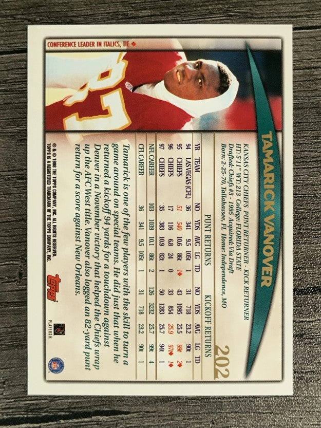 1998 Topps #202 Tamarick Vanover