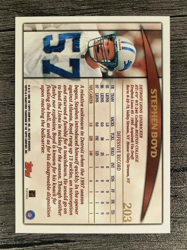 1998 Topps #203 Stephen Boyd