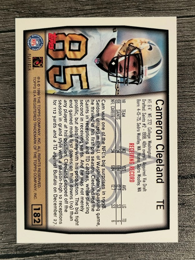 1999 Topps #182 Cam Cleeland