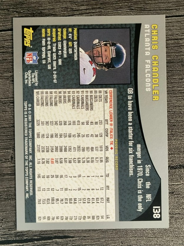 2001 Topps #138 Chris Chandler