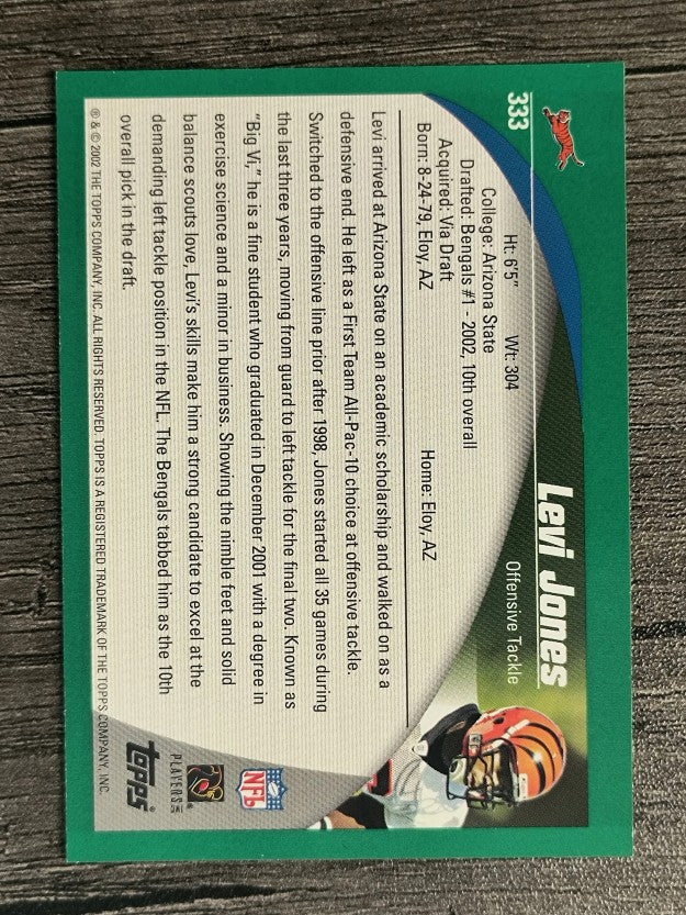 2002 Topps #333 Levi Jones RC