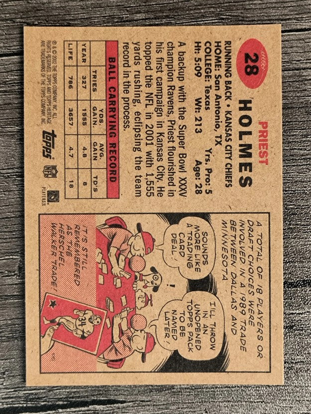 2002 Topps Heritage #28 Priest Holmes