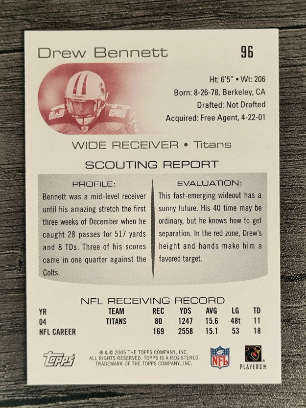 2005 Topps Draft Picks and Prospects #96 Drew Bennett
