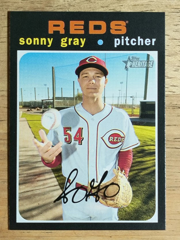 2020 Topps Heritage #455 Sonny Gray SP