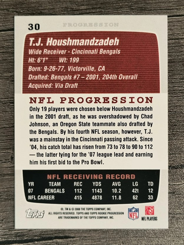 2008 Topps Rookie Progression #30 T.J. Houshmandzadeh