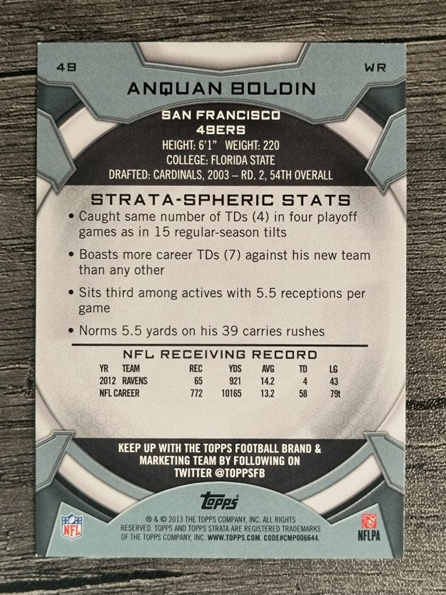 2013 Topps Strata Retail #49 Anquan Boldin