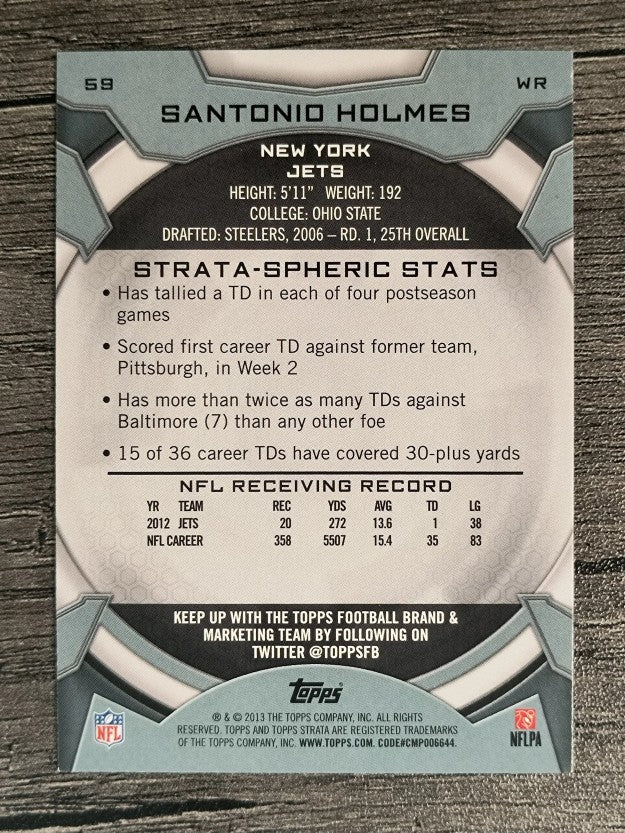 2013 Topps Strata Retail #59 Santonio Holmes