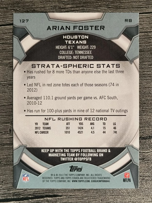 2013 Topps Strata Retail #127 Arian Foster