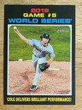 2020 Topps Heritage #331 Gerrit Cole WS HL