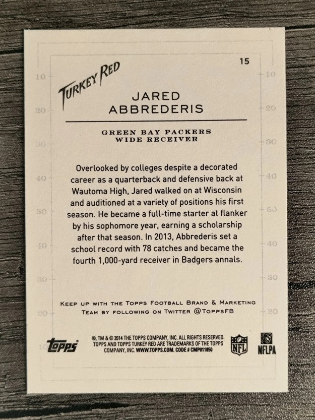 2014 Topps Turkey Red #15 Jared Abbrederis
