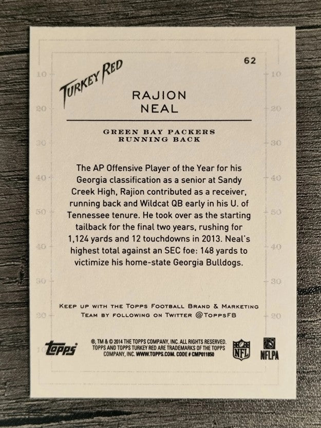 2014 Topps Turkey Red #62 Rajion Neal