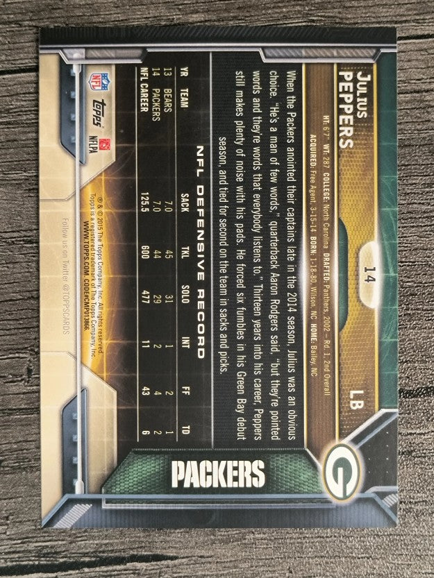 2015 Topps #14 Julius Peppers