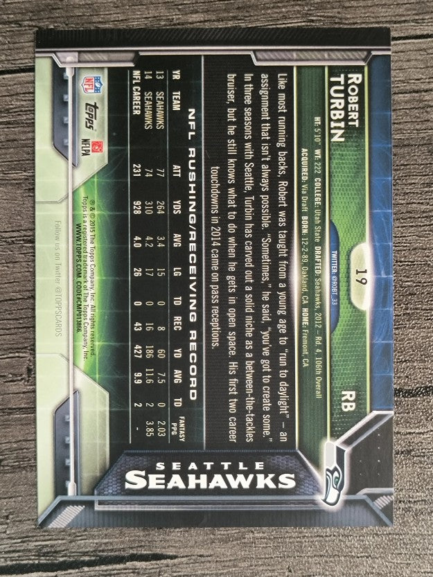 2015 Topps #19 Robert Turbin