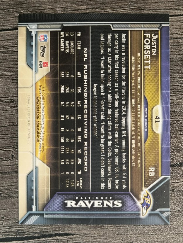2015 Topps #41 Justin Forsett