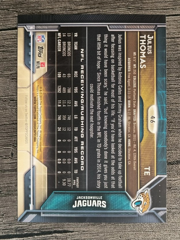 2015 Topps #46 Julius Thomas