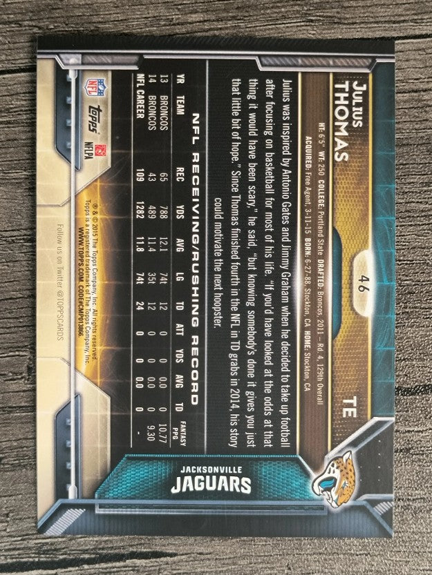 2015 Topps #46 Julius Thomas