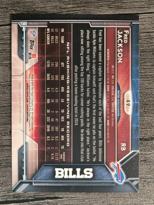 2015 Topps #49 Fred Jackson