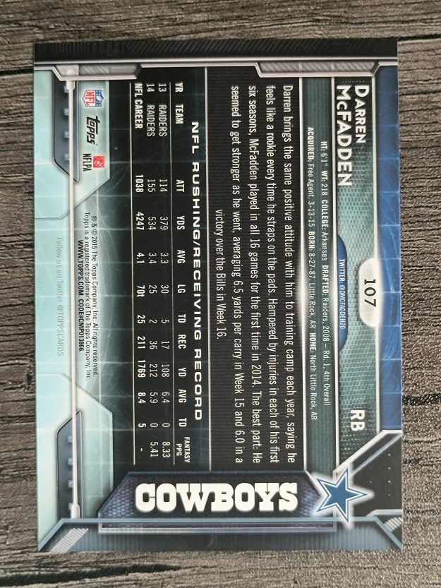 2015 Topps #107 Darren McFadden