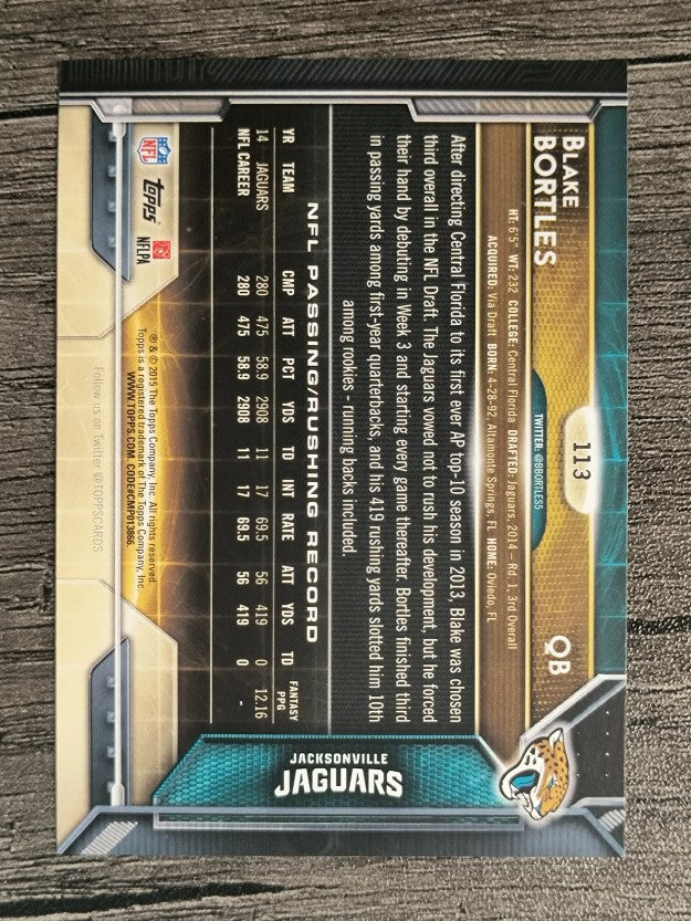 2015 Topps #113 Blake Bortles