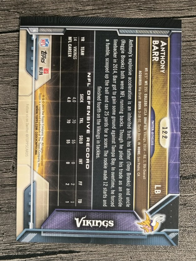 2015 Topps #122 Anthony Barr