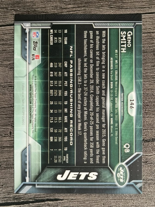 2015 Topps #146 Geno Smith