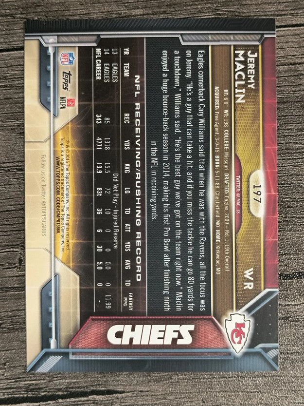 2015 Topps #197 Jeremy Maclin