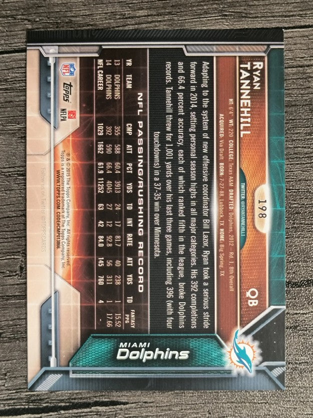 2015 Topps #198A Ryan Tannehill