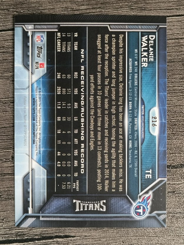 2015 Topps #216 Delanie Walker