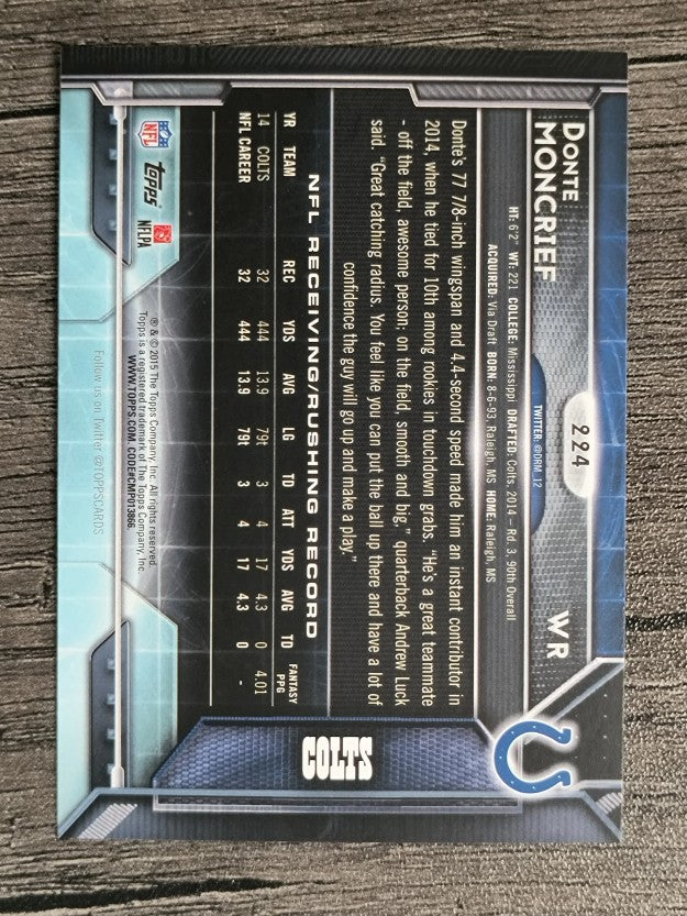 2015 Topps #224 Donte Moncrief