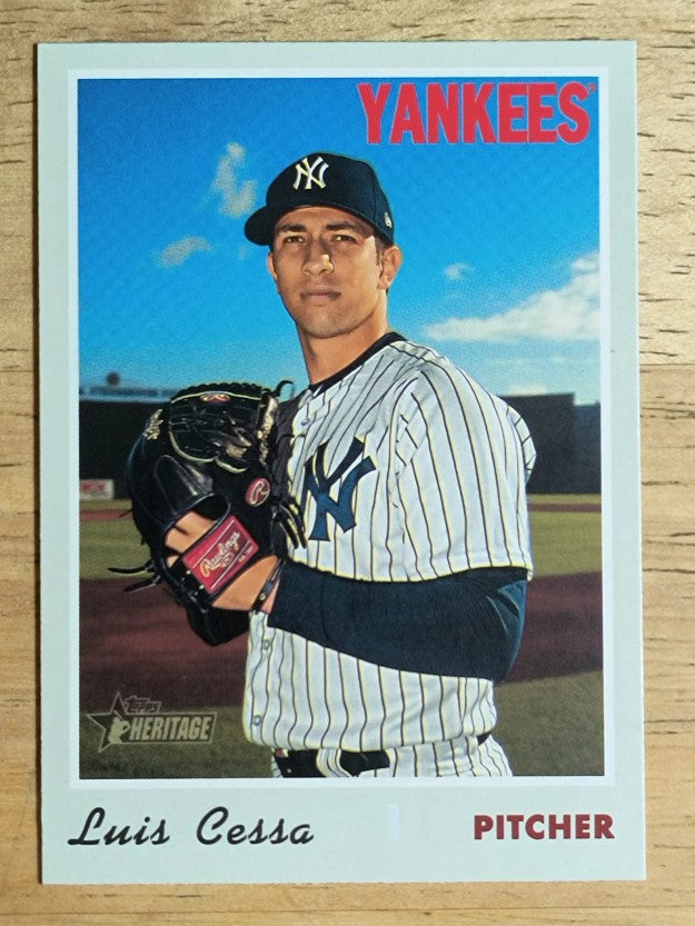 2019 Topps Heritage #724 Luis Cessa SP
