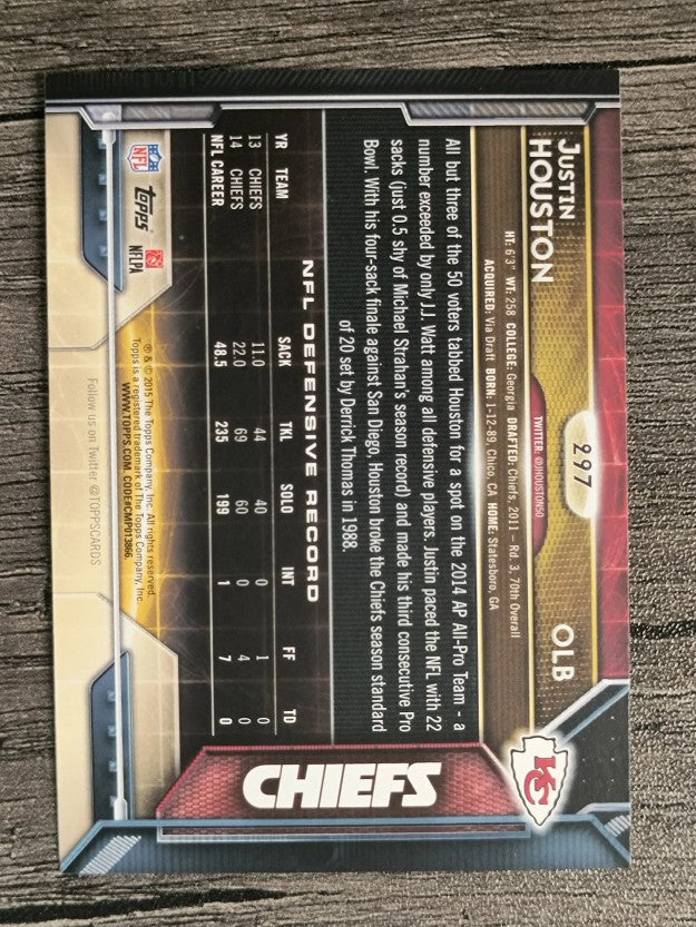 2015 Topps #297 Justin Houston AP