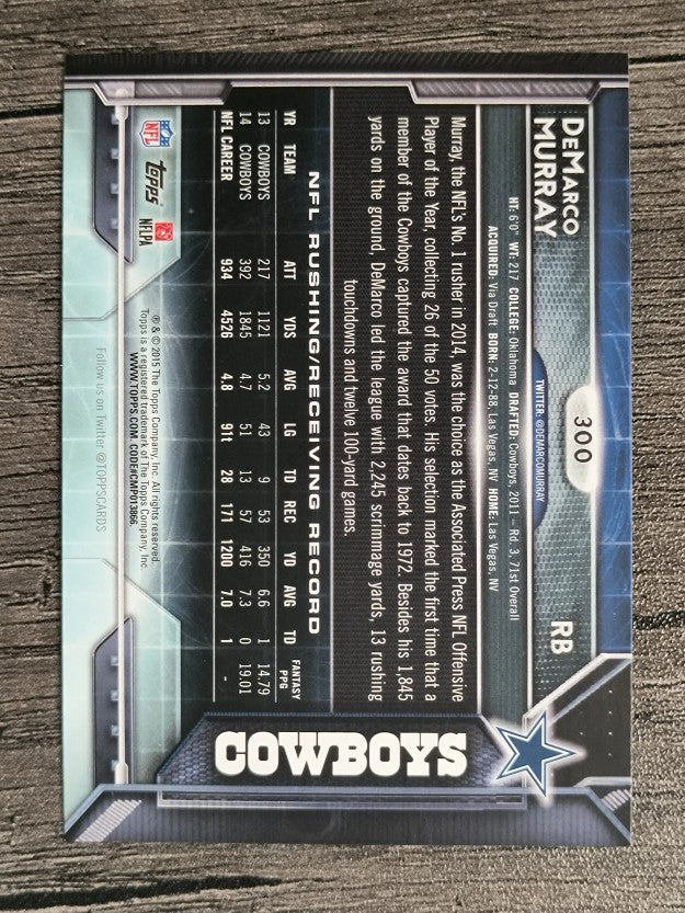 2015 Topps #300 DeMarco Murray POY