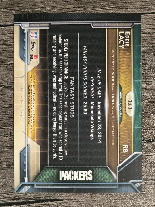 2015 Topps #323 Eddie Lacy FS