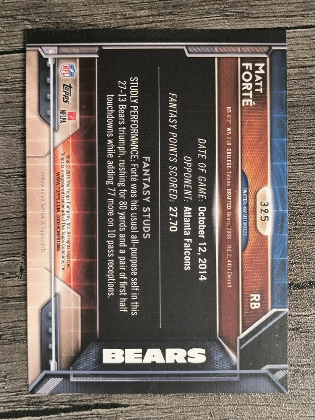 2015 Topps #325 Matt Forte FS