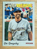 2019 Topps Heritage #709 Gio Gonzalez SP